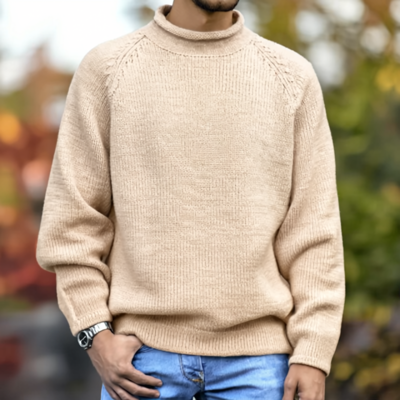 Bobby Sweter Męski – Wygodny i Elegancki Gładki Sweter na Nowoczesny Codzienny Styl