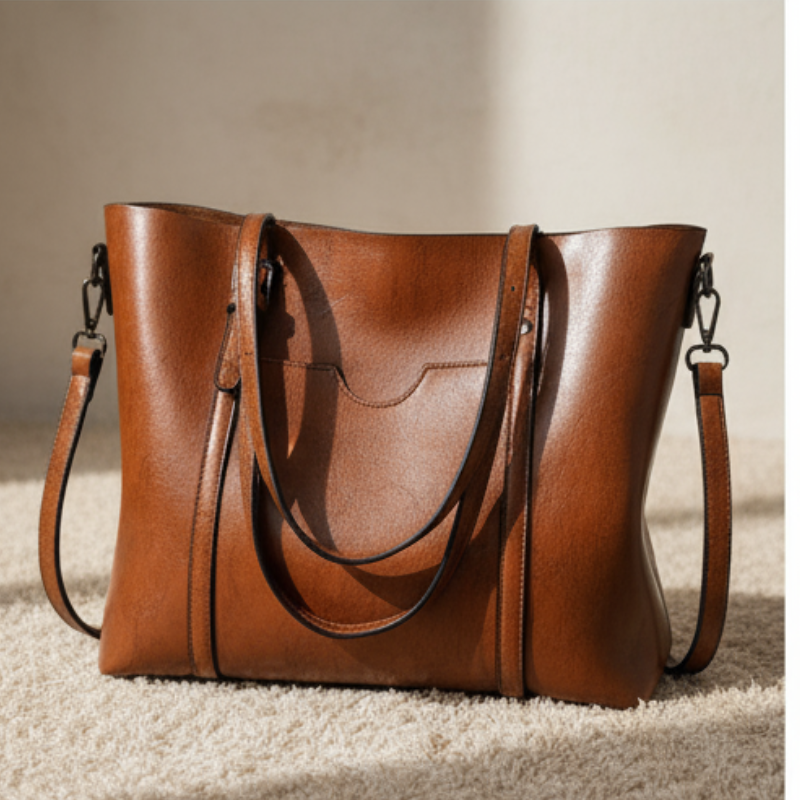 Nyomi Torebka Shopper Damska – Duża, Elegancka i Funkcjonalna Torebka Skórzana do Pracy