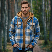 Andre Kurtka Męska – Ciepła i Wygodna Flanelowa Kurtka Drwala w Klasycznym Stylu