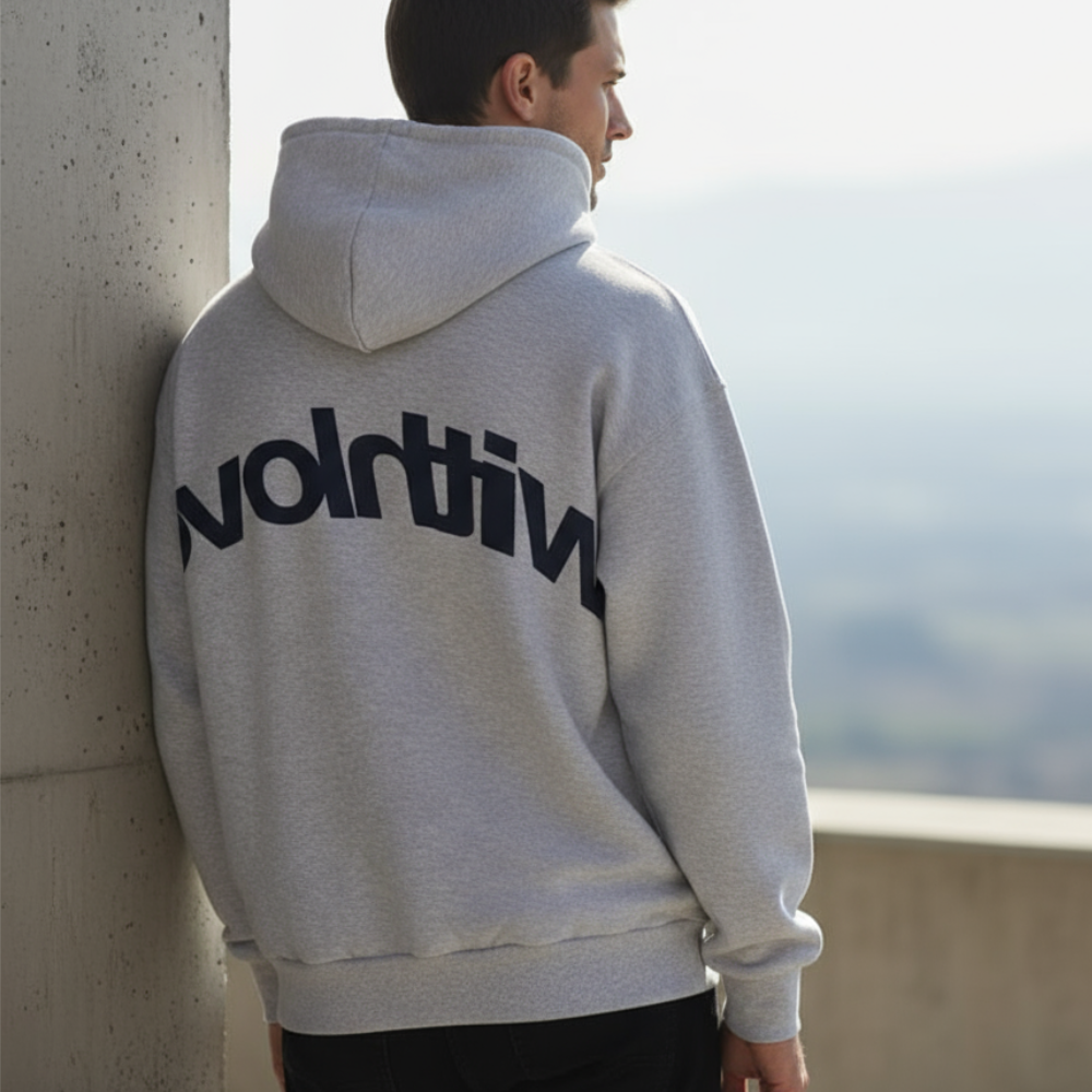 François Bluza Męska z Kapturem – Wygodna Bluza z Miękkiego Polaru o Swobodnym Stylu