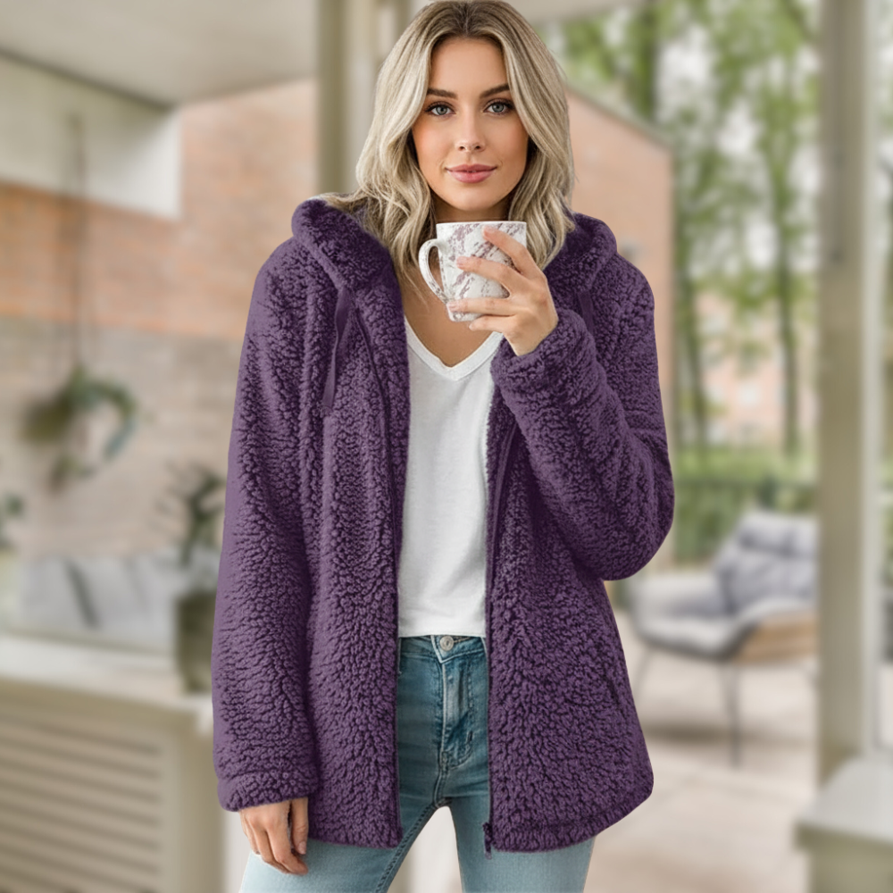 Olivia Kardigan Damski – Miękki, Wygodny i Elegancki Kardigan z Polaru na Co Dzień