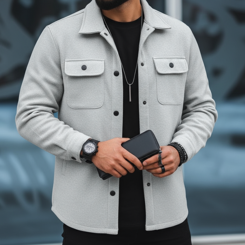 Steven Koszula Męska – Ciepła i Wygodna Koszula z Miękkiej Tkaniny w Eleganckim Stylu