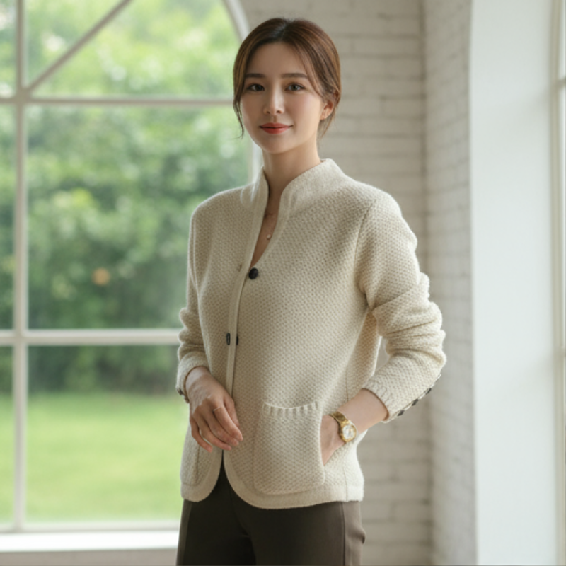 Xyla Kardigan Damski – Miękki i Wyrafinowany Sweter o Eleganckim i Wygodnym Stylu