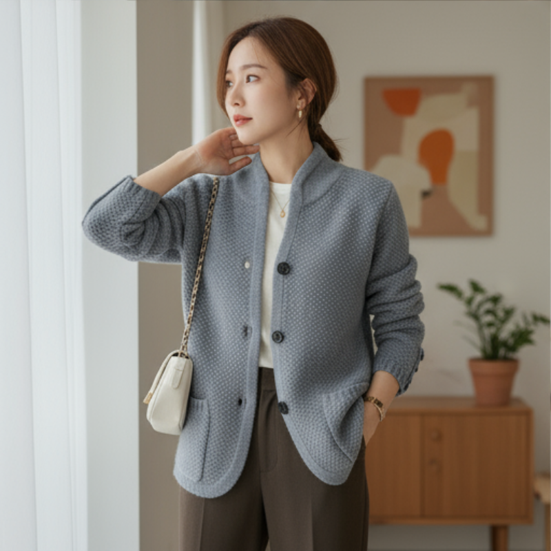 Xyla Kardigan Damski – Miękki i Wyrafinowany Sweter o Eleganckim i Wygodnym Stylu