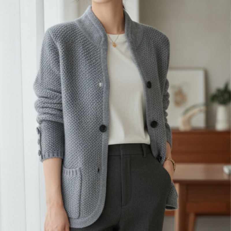 Xyla Kardigan Damski – Miękki i Wyrafinowany Sweter o Eleganckim i Wygodnym Stylu