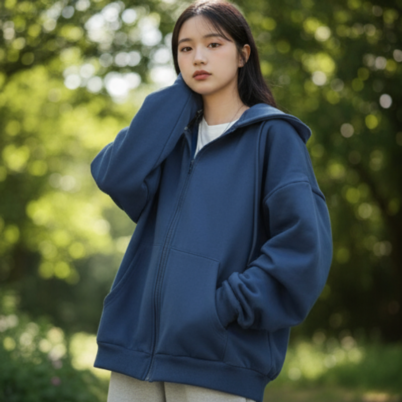 Ayleen Kurtka Damska – Oversize z Kapturem i Kieszeniami, Nowoczesny i Wygodny Styl