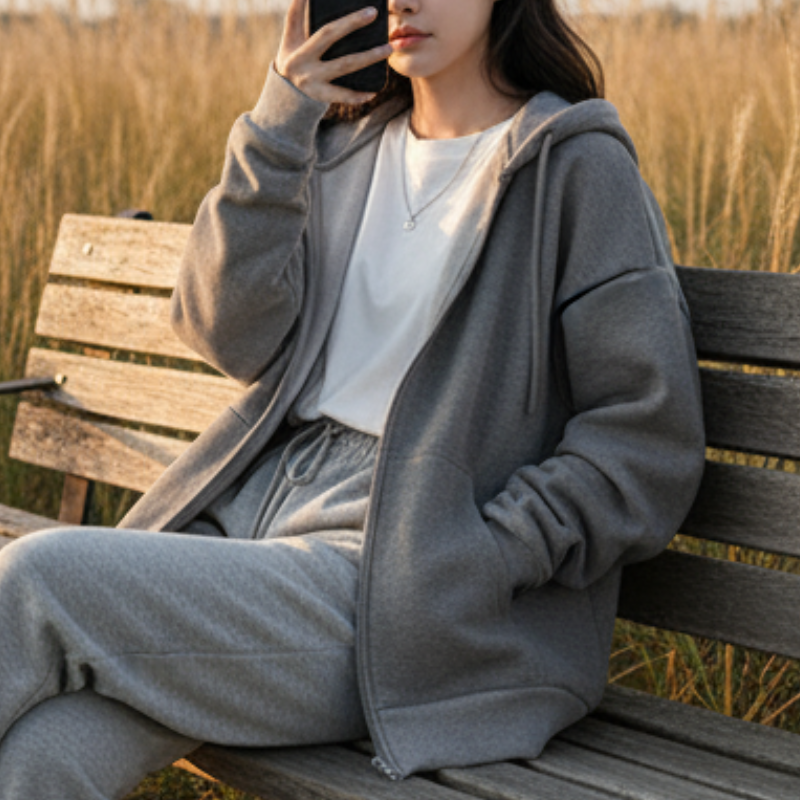 Ayleen Kurtka Damska – Oversize z Kapturem i Kieszeniami, Nowoczesny i Wygodny Styl