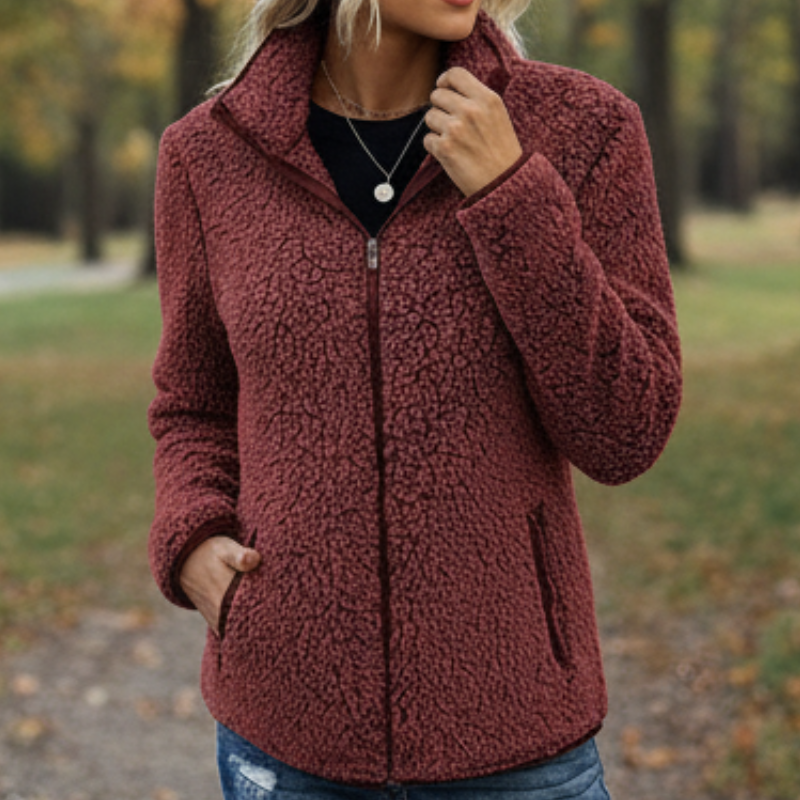 Neriah Kurtka Damska – Szykowna i Ciepła Polarowa Kurtka Zimowa, Elegancka i Wygodna