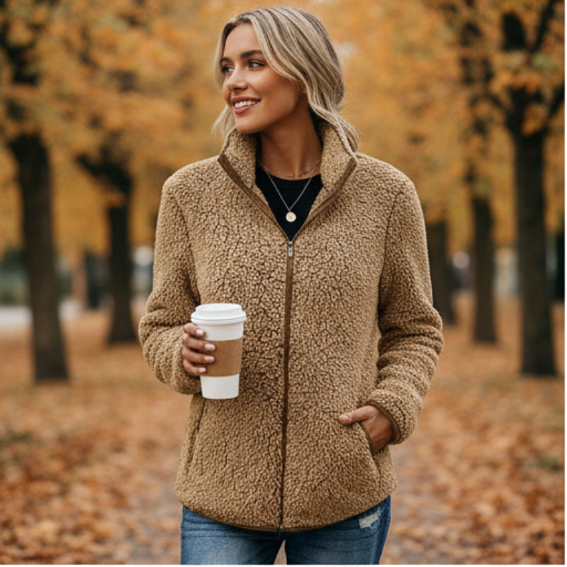 Neriah Kurtka Damska – Szykowna i Ciepła Polarowa Kurtka Zimowa, Elegancka i Wygodna