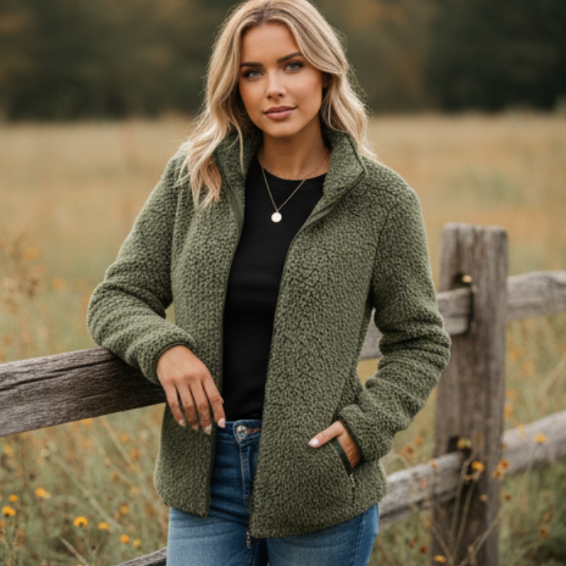 Neriah Kurtka Damska – Szykowna i Ciepła Polarowa Kurtka Zimowa, Elegancka i Wygodna