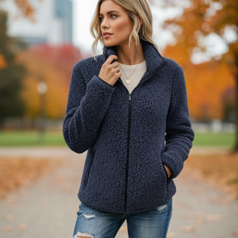 Neriah Kurtka Damska – Szykowna i Ciepła Polarowa Kurtka Zimowa, Elegancka i Wygodna