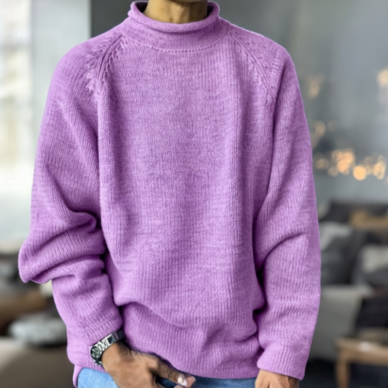 Bobby Sweter Męski – Wygodny i Elegancki Gładki Sweter na Nowoczesny Codzienny Styl