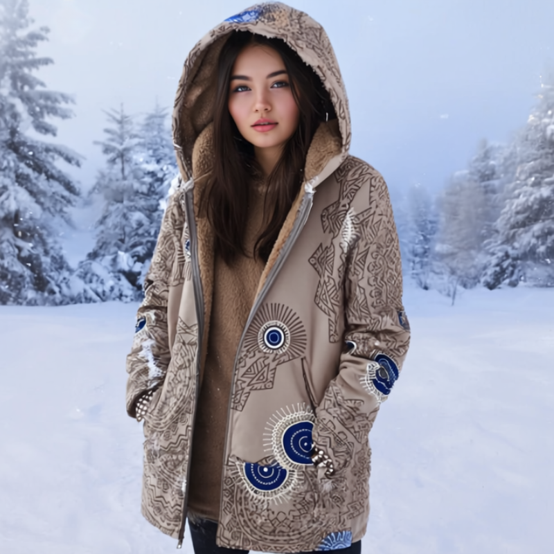 Cleo Kurtka Damska – Przytulna Kurtka z Kapturem, Wygodna i Nowoczesna na Zimę