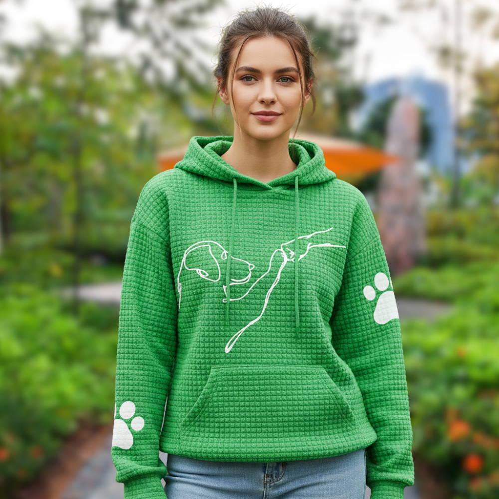 Lina Bluza Damska – Ciepła i Wygodna Bluza z Kapturem w Swobodnym Stylu