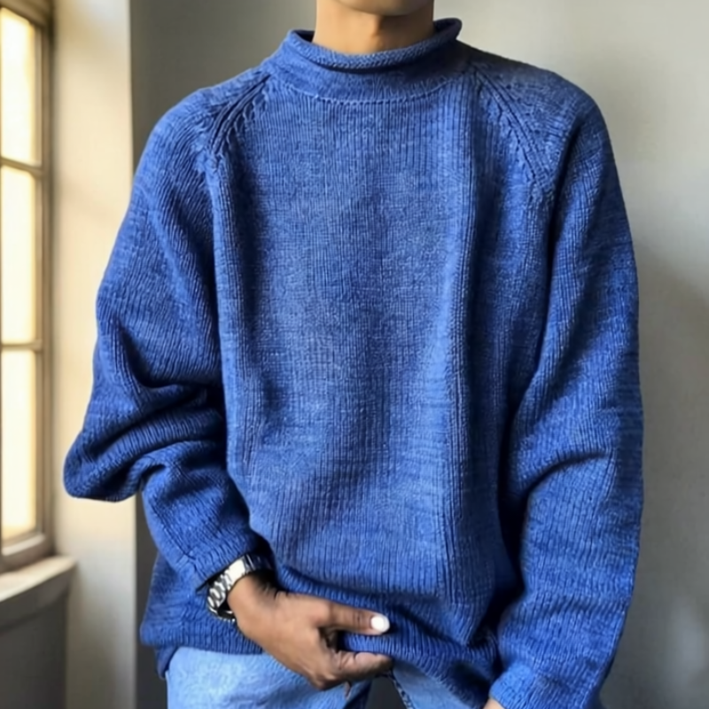 Bobby Sweter Męski – Wygodny i Elegancki Gładki Sweter na Nowoczesny Codzienny Styl