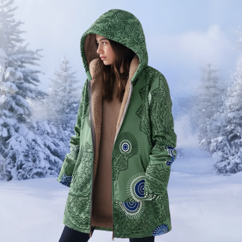 Cleo Kurtka Damska – Przytulna Kurtka z Kapturem, Wygodna i Nowoczesna na Zimę