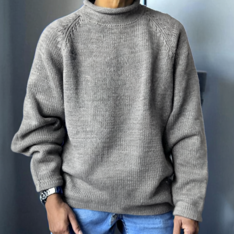 Bobby Sweter Męski – Wygodny i Elegancki Gładki Sweter na Nowoczesny Codzienny Styl