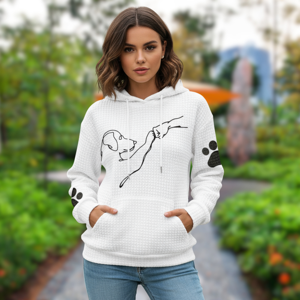 Lina Bluza Damska – Ciepła i Wygodna Bluza z Kapturem w Swobodnym Stylu