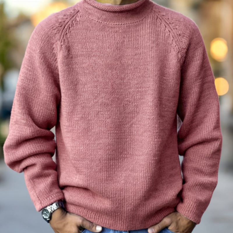 Bobby Sweter Męski – Wygodny i Elegancki Gładki Sweter na Nowoczesny Codzienny Styl