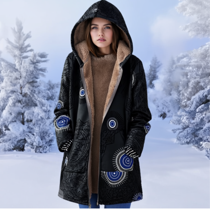 Cleo Kurtka Damska – Przytulna Kurtka z Kapturem, Wygodna i Nowoczesna na Zimę