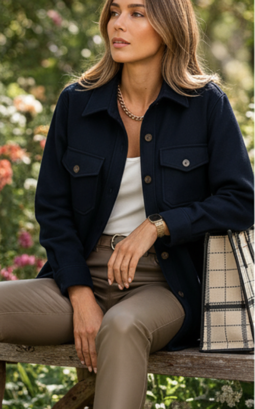 Kayleigh Koszula Damska Oversize – Beżowa o Prostej Linii, Styl Elegancki i Swobodny