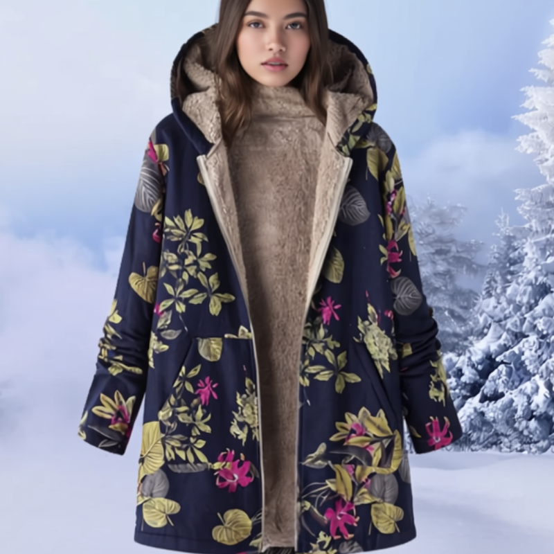 Cleo Kurtka Damska – Przytulna Kurtka z Kapturem, Wygodna i Nowoczesna na Zimę