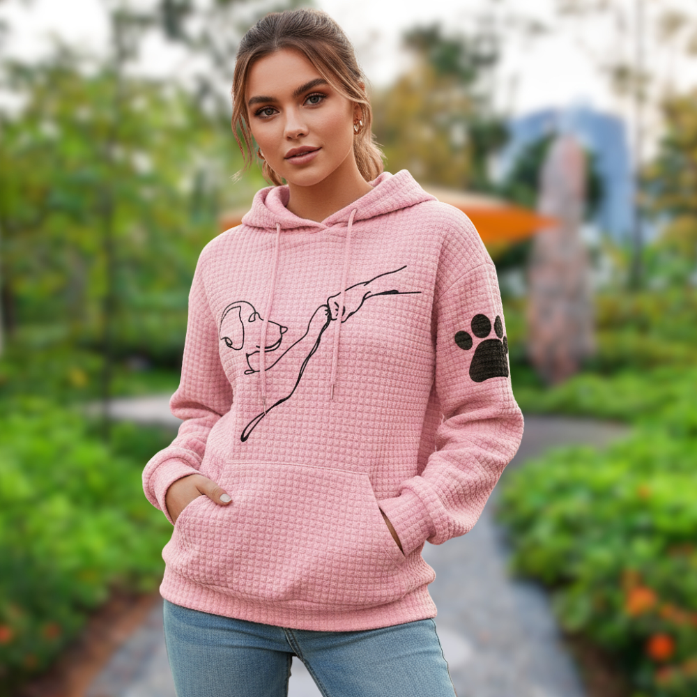 Lina Bluza Damska – Ciepła i Wygodna Bluza z Kapturem w Swobodnym Stylu