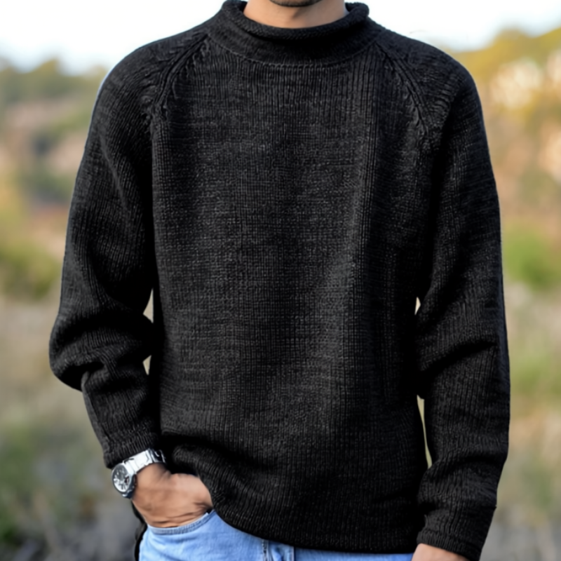 Bobby Sweter Męski – Wygodny i Elegancki Gładki Sweter na Nowoczesny Codzienny Styl