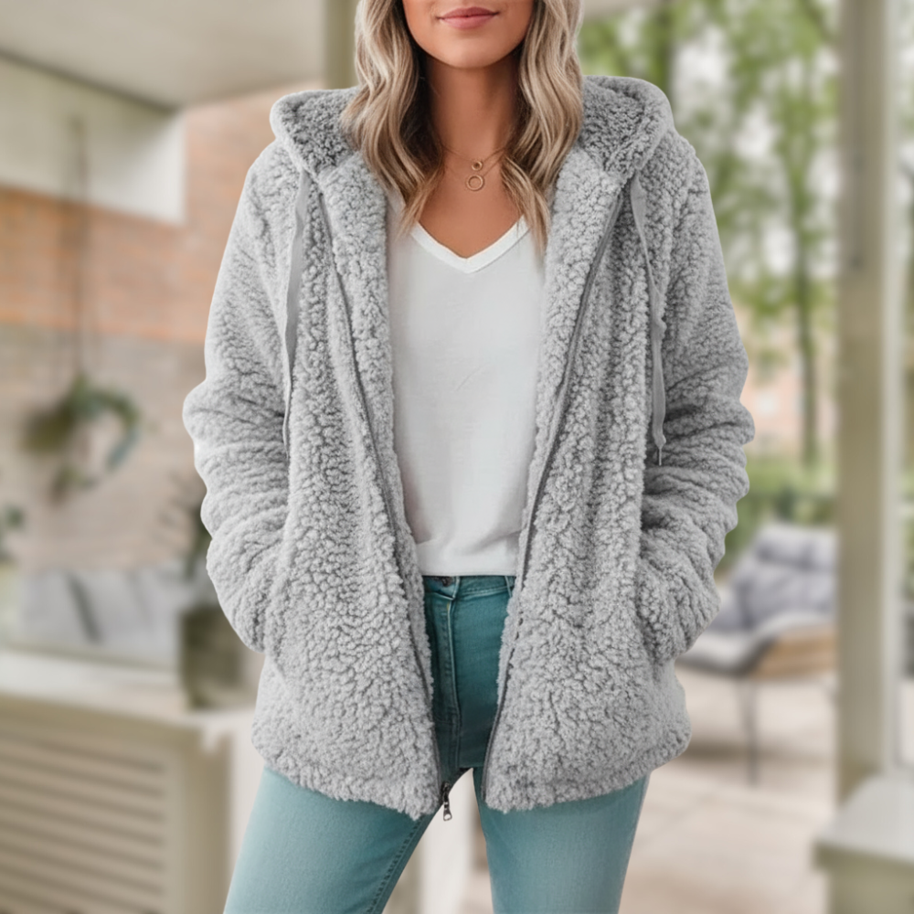 Olivia Kardigan Damski – Miękki, Wygodny i Elegancki Kardigan z Polaru na Co Dzień