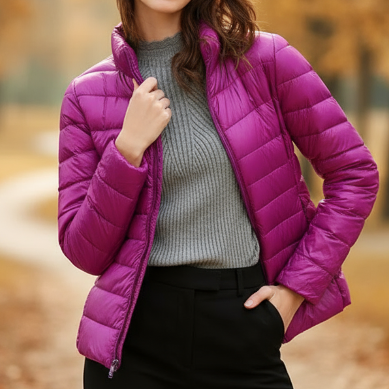 Aurora Kurtka Damska – Ultralekka, Wodoodporna i Uniwersalna Kurtka na Sezon Przejściowy