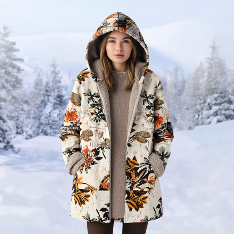 Cleo Kurtka Damska – Przytulna Kurtka z Kapturem, Wygodna i Nowoczesna na Zimę