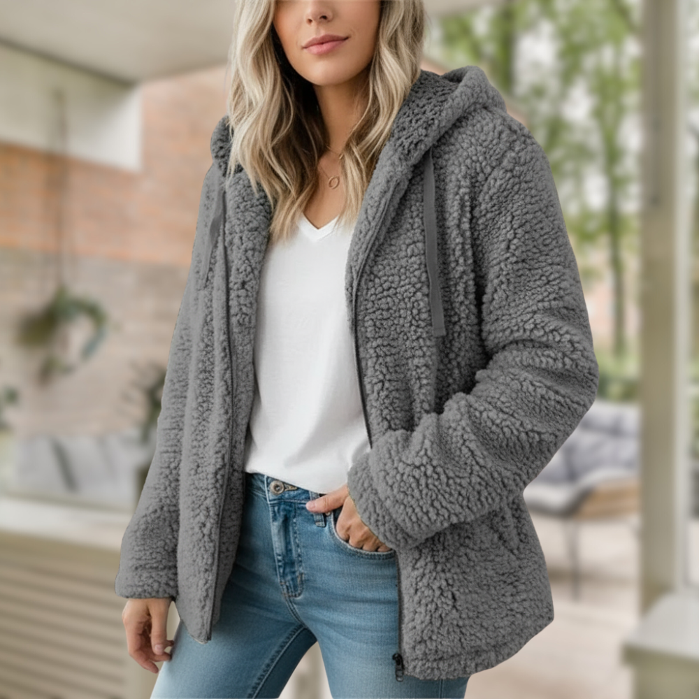 Olivia Kardigan Damski – Miękki, Wygodny i Elegancki Kardigan z Polaru na Co Dzień