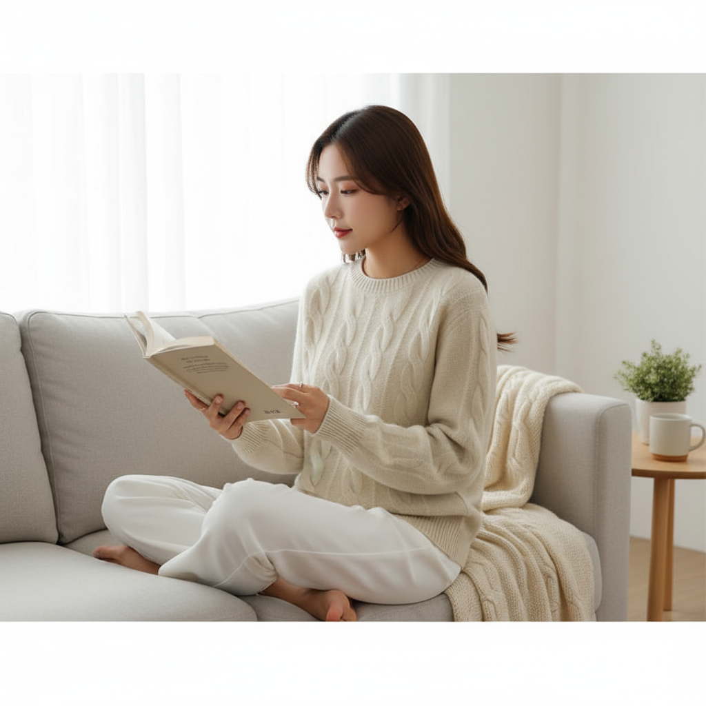 Bridget Sweter Warkoczowy – Wełna i Kaszmir, Miękki i Elegancki dla Optymalnego Komfortu