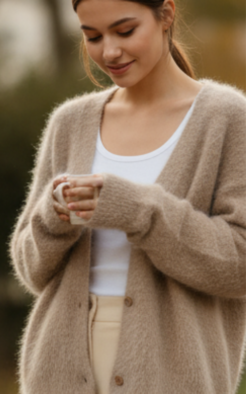 Luella Kardigan Damski – Szykowny z Długimi Rękawami, Elegancki i Wygodny na Co Dzień