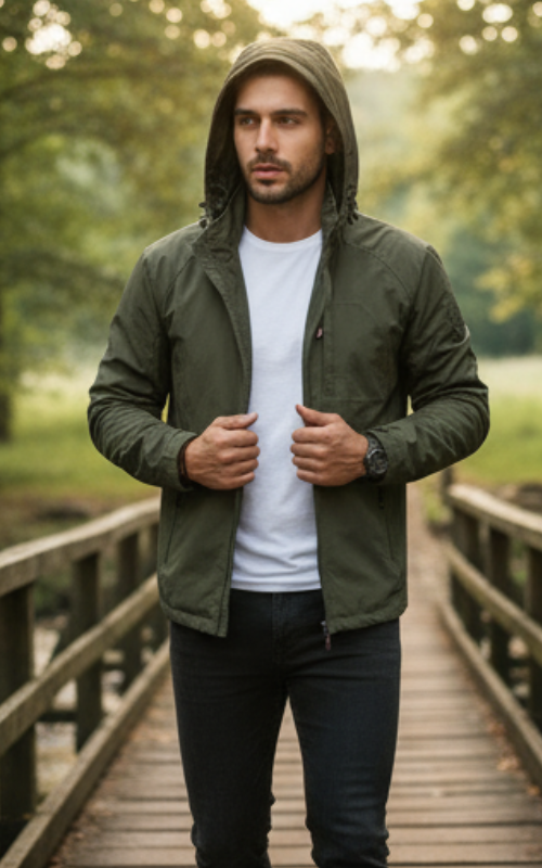 Argus Kurtka Męska – Lekka Letnia Kurtka Cargo z Praktycznymi Kieszeniami i Swobodnym Stylem