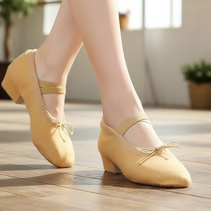 Isabelle Baleriny Damskie – Eleganckie Buty na Niskim Obcasie z Wygodnym Ozdobnym Paskiem