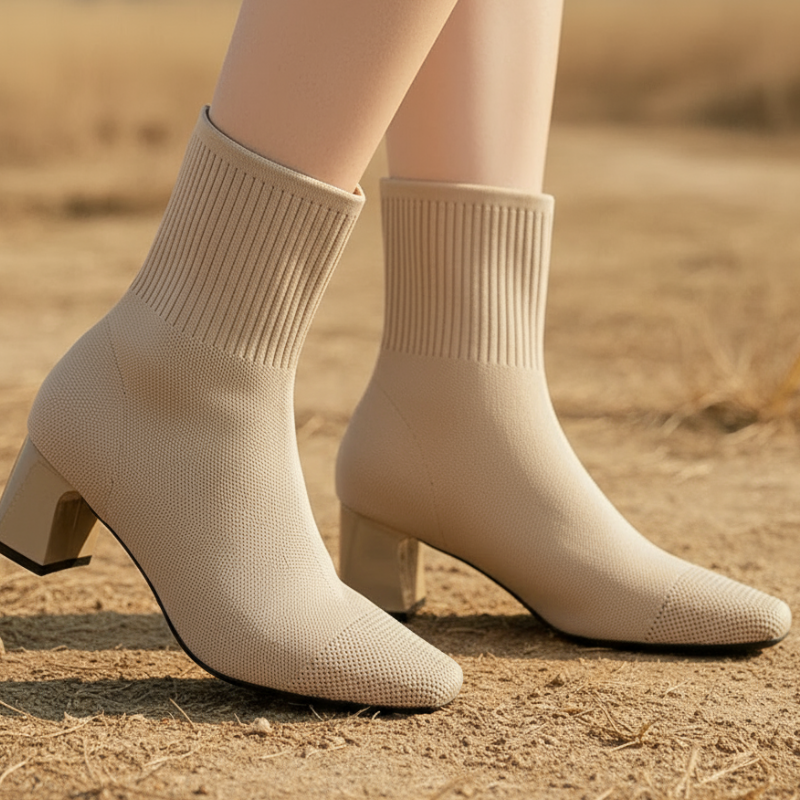 Adele Kozaki Damskie – Eleganckie i Wygodne Dzianinowe Kozaki dla Szykownego Codziennego Looku