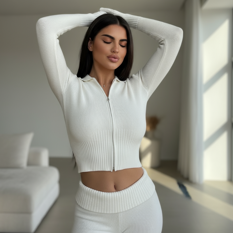 Madilynn Zestaw Damski – Szykowny i Seksowny Strój Domowy z Luksusowym Komfortem