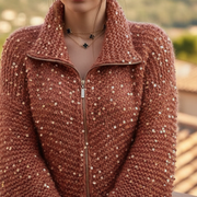 Sol Kardigan Damski – Elegancki Sweter z Cekinami, Wygodny i Wyrafinowany