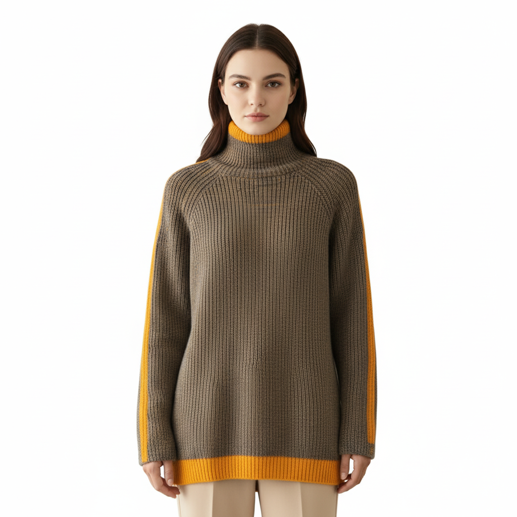 Aitana Sweter Damski z Golfem – Wygodna, Elegancka & Ciepła Dzianina w Nowoczesnym Stylu