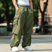 Dominik Spodnie Męskie – Nowoczesne Spodnie Cargo z Praktycznymi Wieloma Kieszeniami i Wygodą