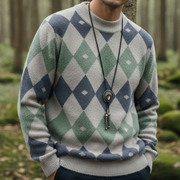 Jonathan Sweter Męski – Elegancki i Wygodny Sweter z Okrągłym Dekoltem w Nowoczesnym, Ponadczasowym Stylu