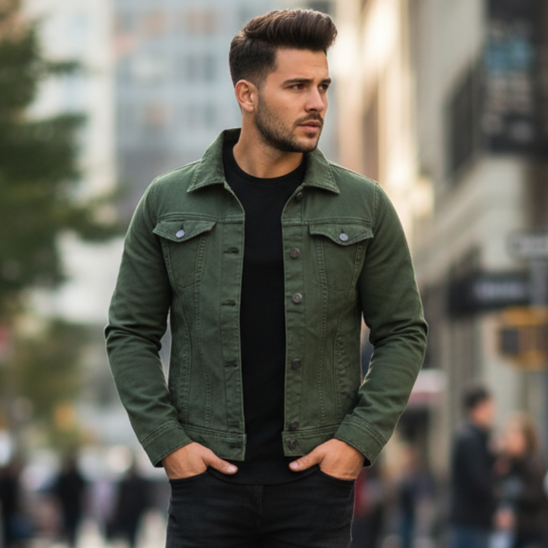 Joseph Kurtka Jeansowa Męska – Nowoczesna, Swobodna i Uniwersalna