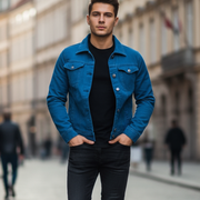 Joseph Kurtka Jeansowa Męska – Nowoczesna, Swobodna i Uniwersalna