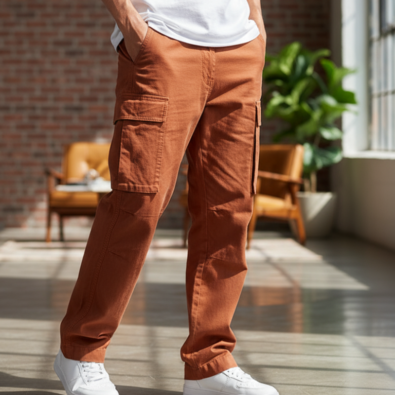 Zeppelin Spodnie Męskie – Luźne Spodnie Cargo z Praktycznymi Wieloma Kieszeniami w Modnym Stylu