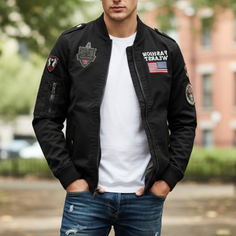 Damiano Kurtka Wojskowa Męska – Elegancka, Nowoczesna i Uniwersalna