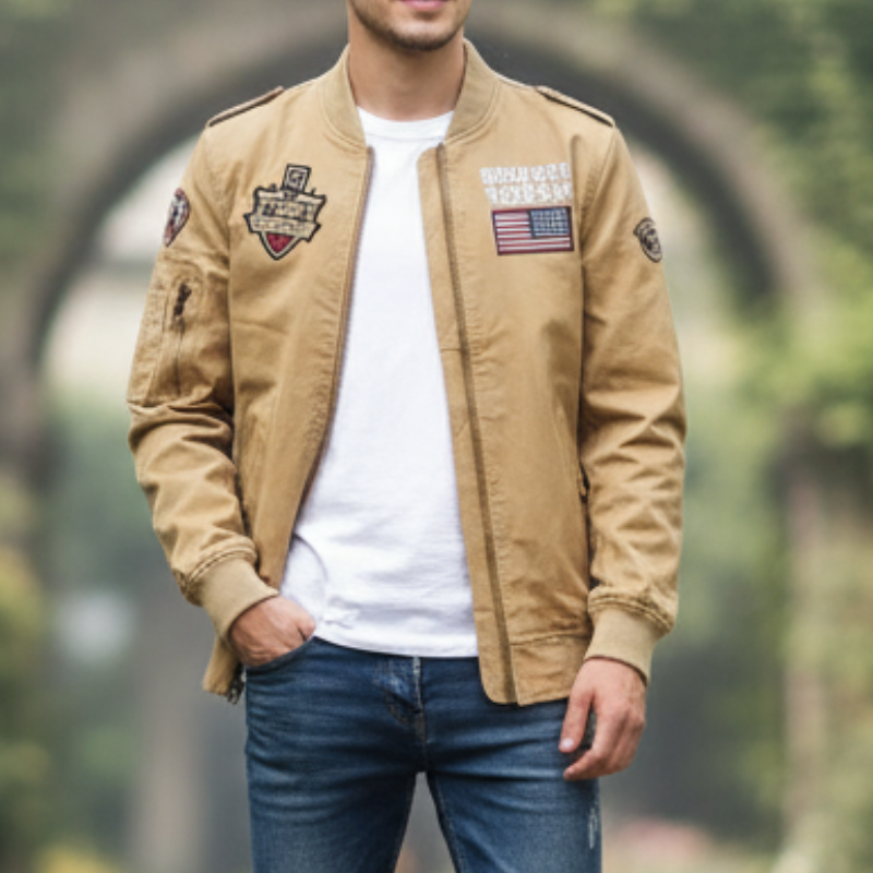 Damiano Kurtka Wojskowa Męska – Elegancka, Nowoczesna i Uniwersalna