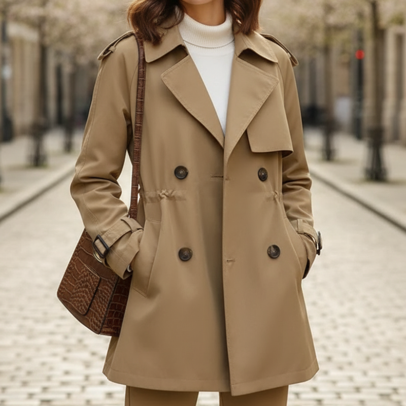 Manel Płaszcz Damski – Elegancki, Casualowy Trencz o Nowoczesnym i Wygodnym Stylu