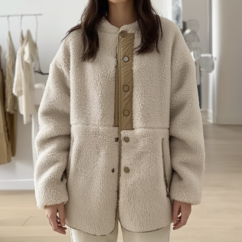 Marcelline Kurtka Damska – Elegancka i Przytulna Kurtka dla Szykownego Stylu