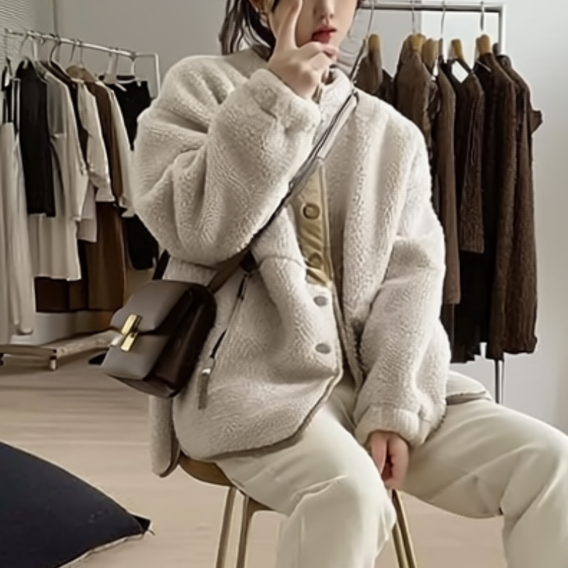 Marcelline Kurtka Damska – Elegancka i Przytulna Kurtka dla Szykownego Stylu